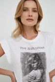 Бавовняна футболка Pepe Jeans жіночий колір білий (3681514)