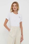 Бавовняна футболка Pepe Jeans Chantal жіноча колір білий