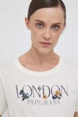 Бавовняна футболка Pepe Jeans колір бежевий (3464005)