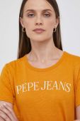 Бавовняна футболка Pepe Jeans колір помаранчевий (3468120)