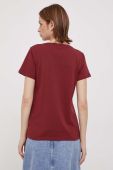 Бавовняна футболка Pepe Jeans Wendys колір бордовий
