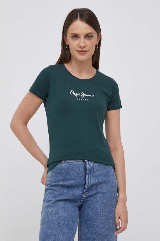 Футболка Pepe Jeans жіночий колір зелений (3468129)