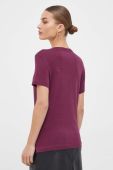 Бавовняна футболка Guess жіночий колір фіолетовий (3615267)