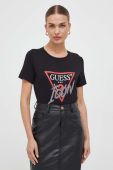 Бавовняна футболка Guess жіночий колір чорний (3615257)