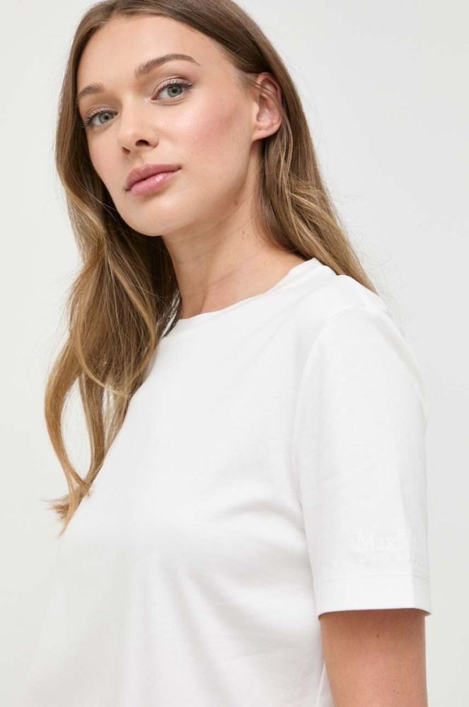 Футболка Max Mara Leisure жіноча колір білий фото 4