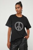 Бавовняна футболка Moschino Jeans колір чорний (3403066)