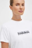 Бавовняна футболка Napapijri колір білий (3490626)