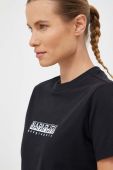 Бавовняна футболка Napapijri колір чорний (3490630)