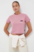 Бавовняна футболка Napapijri колір рожевий (3497967)