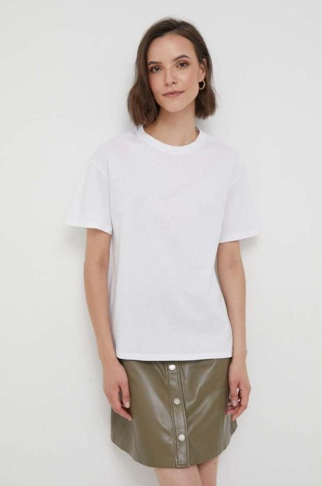 Бавовняна футболка United Colors of Benetton колір білий (3422307)