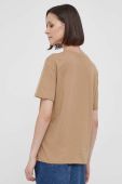 Бавовняна футболка United Colors of Benetton колір коричневий