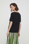Бавовняна футболка United Colors of Benetton колір чорний (3422318)