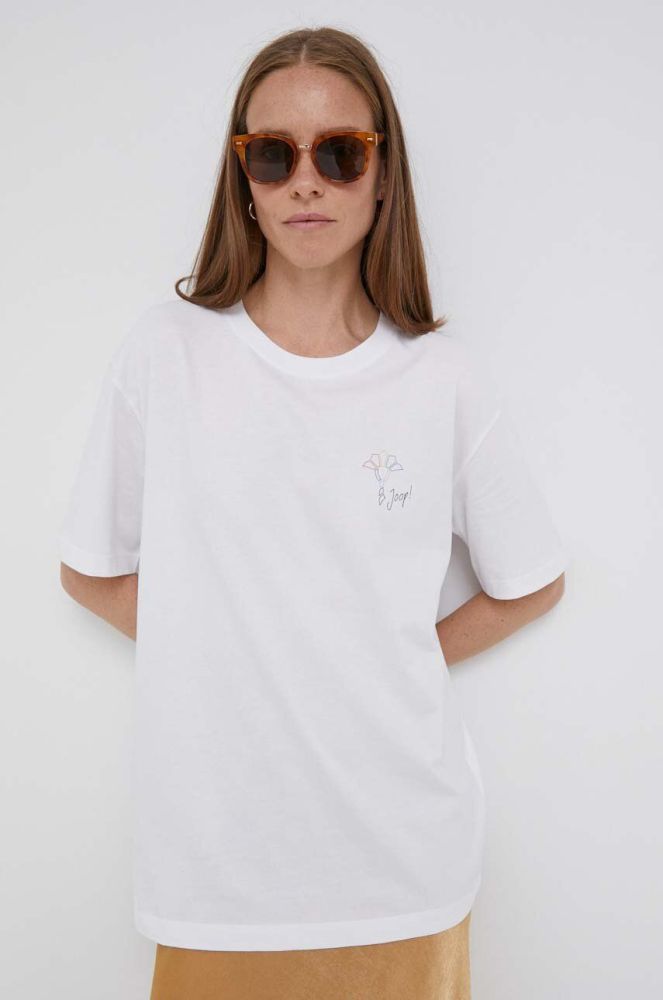 Бавовняна футболка Joop! колір білий (3391658)
