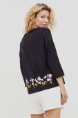Лонгслів лаунж United Colors of Benetton колір чорний (3412037)