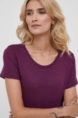 Футболка Sisley жіноча колір фіолетовий