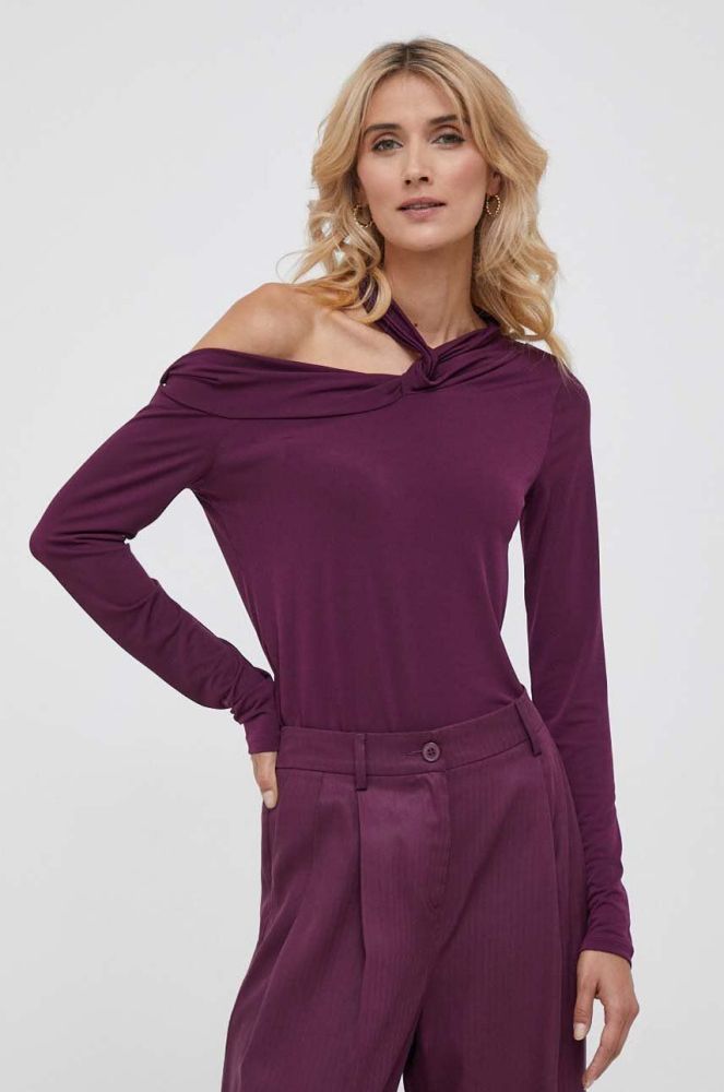 Блузка Sisley жіноча колір фіолетовий однотонна (3451787)