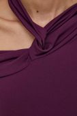 Блузка Sisley жіноча колір фіолетовий однотонна (3451787)