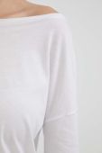 Лонгслів Sisley жіночий колір білий (3560435)