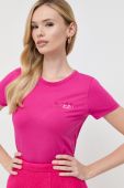 Футболка BOSS жіночий колір рожевий