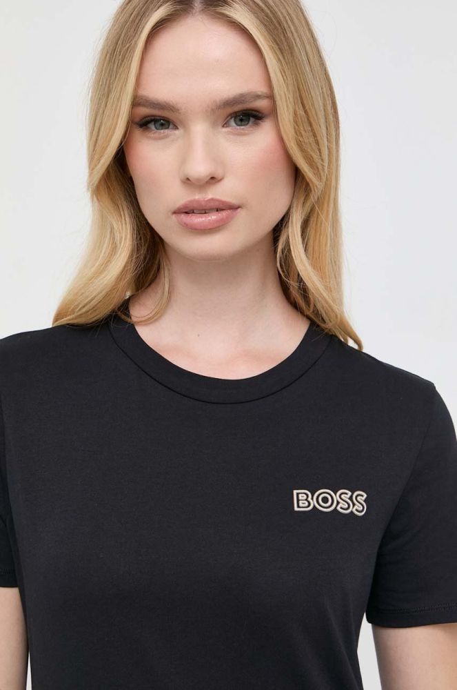 Бавовняна футболка BOSS x Alica Schmidt колір чорний (3494908)