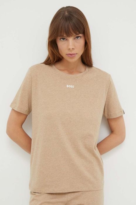 Футболка лаунж BOSS колір бежевий