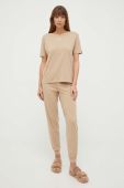 Футболка лаунж BOSS колір бежевий