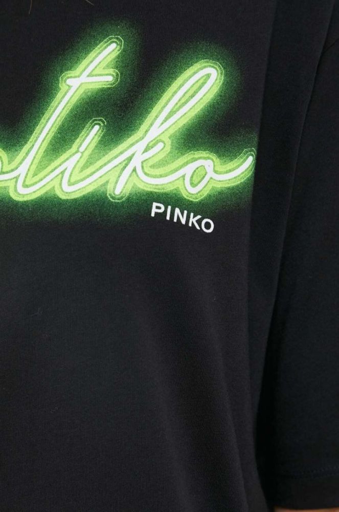 Бавовняна футболка Pinko колір чорний (3439614) фото 5