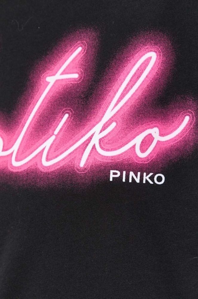 Бавовняна футболка Pinko колір чорний (3439619) фото 5