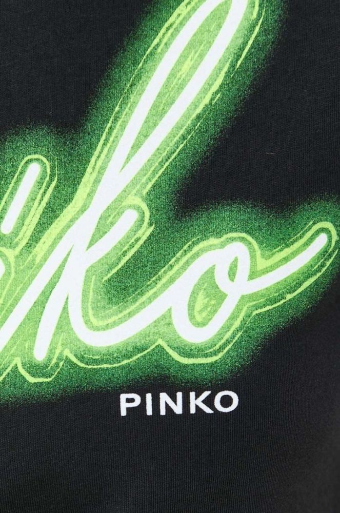 Бавовняна футболка Pinko колір чорний (3443881) фото 5