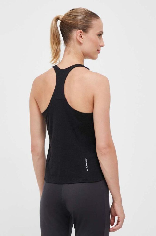Спортивний топ Salewa Lavaredo Hemp Cropped жіночий колір чорний фото 3