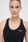 Спортивний топ Salewa Lavaredo Hemp Cropped жіночий колір чорний
