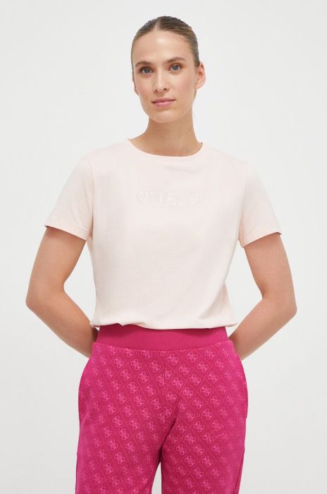 Футболка Guess жіночий колір рожевий (3542824)