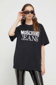 Бавовняна футболка Moschino Jeans колір чорний (3493869)