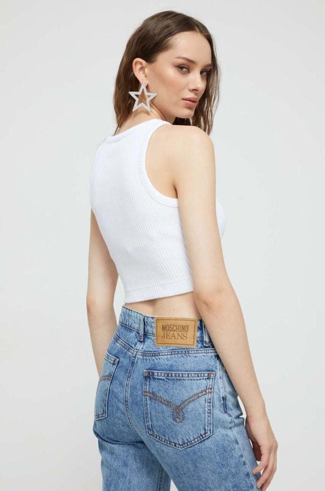Топ Moschino Jeans жіночий колір білий (3493881) фото 3