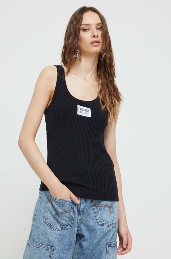 Топ Moschino Jeans жіночий колір чорний (3493895) фото 4