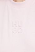 Бавовняна футболка HUGO колір рожевий (3520646)