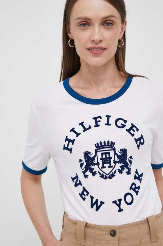 Бавовняна футболка Tommy Hilfiger колір білий (3459801) фото 4
