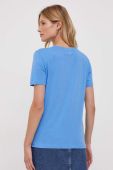 Бавовняна футболка Tommy Hilfiger жіночий колір блакитний (3619251)