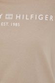 Бавовняна футболка Tommy Hilfiger жіночий колір бежевий