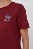 Бавовняна футболка Tommy Hilfiger колір бордовий (3529704)