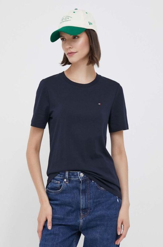 Бавовняна футболка Tommy Hilfiger колір синій (3432717)