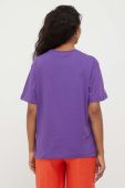 Бавовняна футболка Trussardi колір фіолетовий