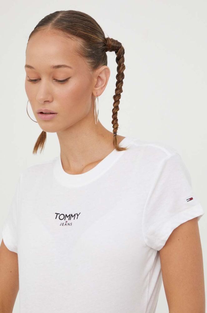Футболка Tommy Jeans жіночий колір білий (3510557)