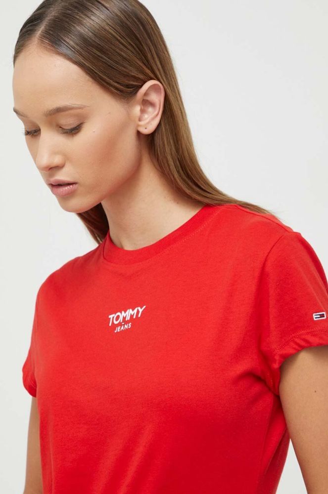 Футболка Tommy Jeans жіночий колір червоний (3510552)