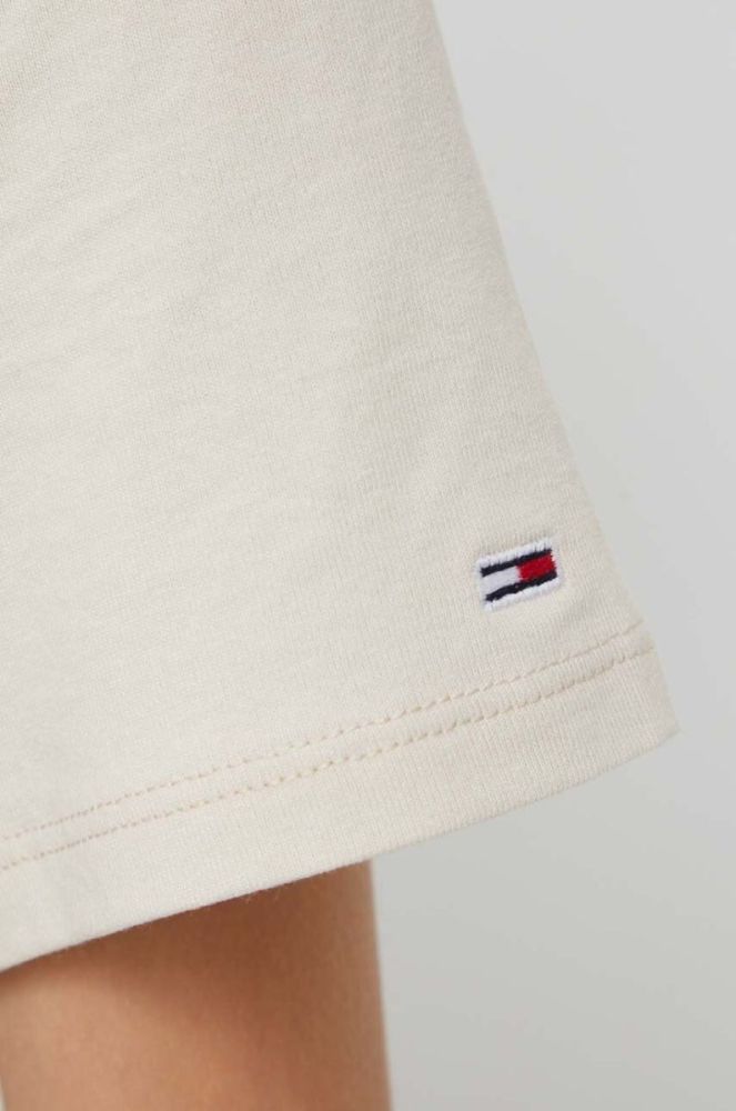 Бавовняна футболка Tommy Jeans колір бежевий (3578641) фото 5