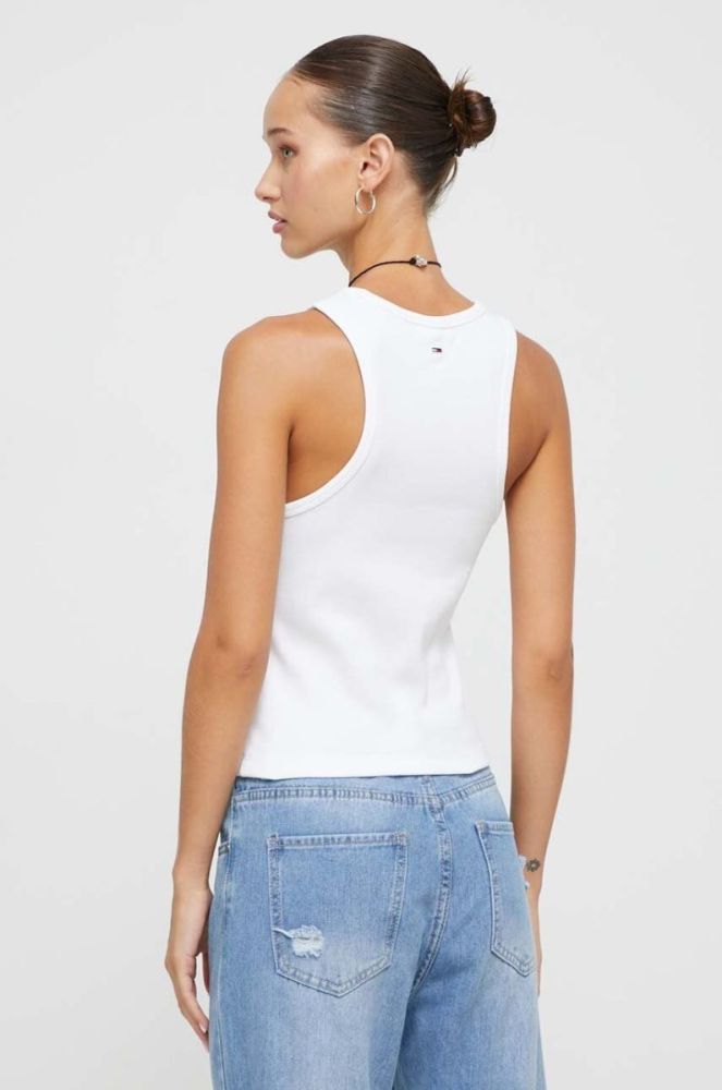 Топ Tommy Jeans жіночий колір білий (3619184) фото 3