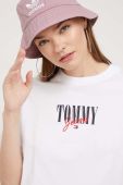 Бавовняна футболка Tommy Jeans колір білий (3513046)
