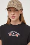 Бавовняна футболка Tommy Jeans колір чорний (3510562)