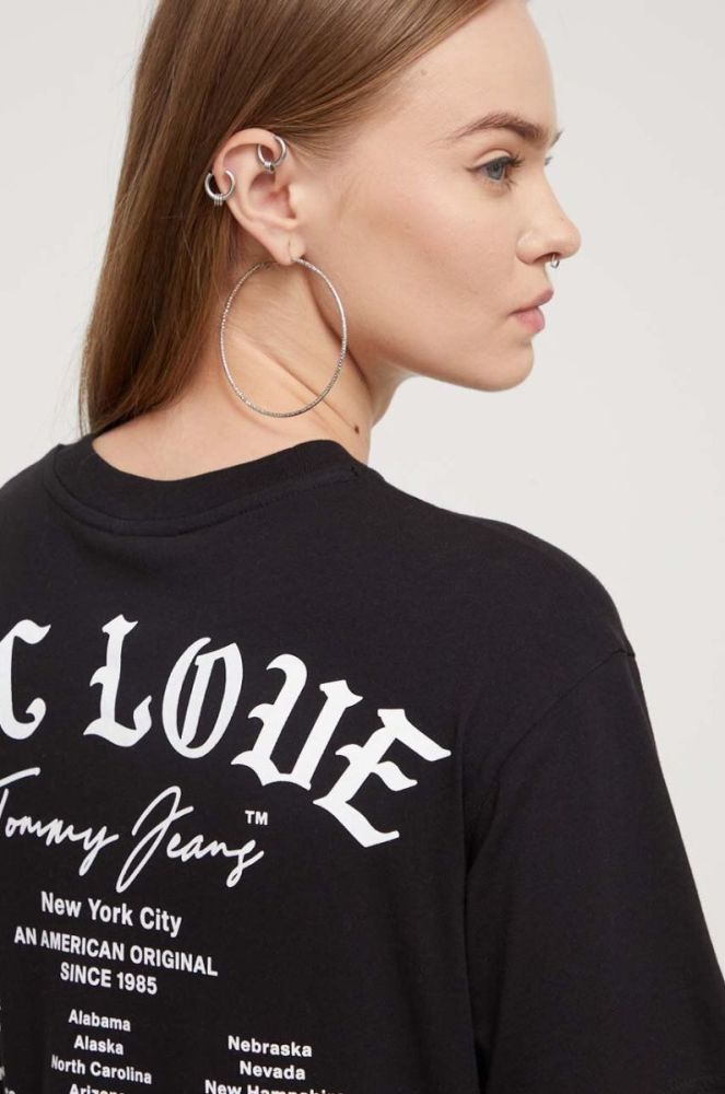 Бавовняна футболка Tommy Jeans колір чорний (3538876) фото 5