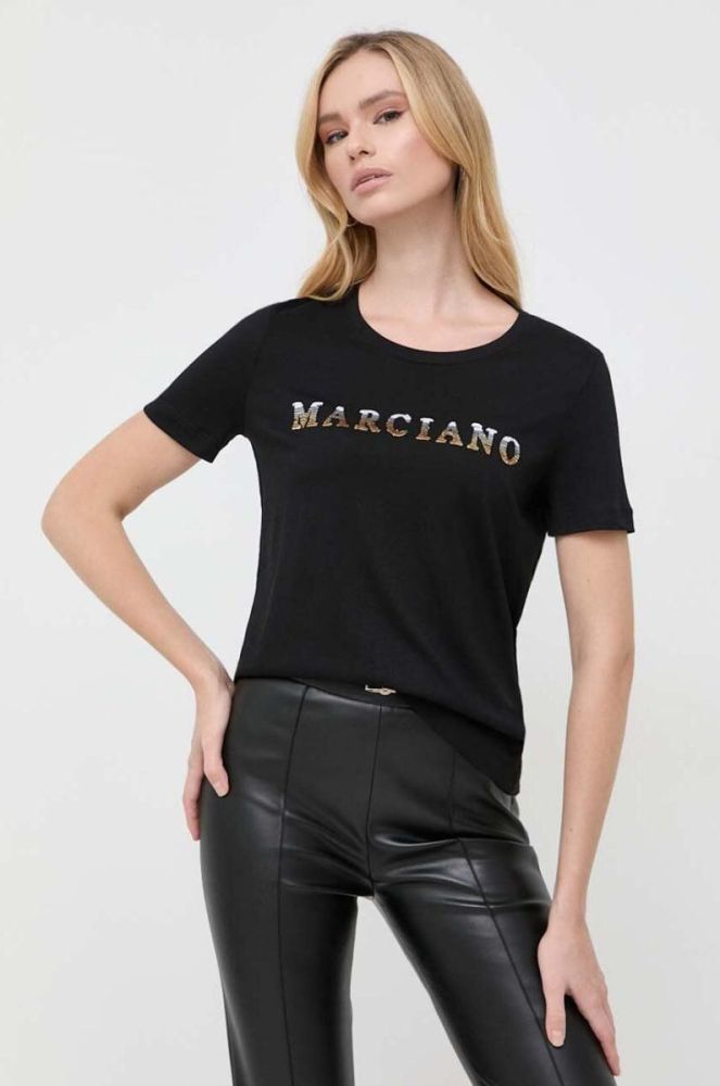 Футболка Marciano Guess жіночий колір чорний (3501783) фото 4